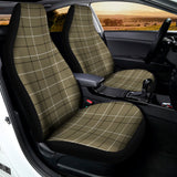 Sage Green Tattersall Pattern Print Universal Fit Car Seat Covers 102422