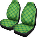 Saint Patrick's Day Scottish Plaid Print Universal Fit Car Seat Covers 102422