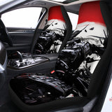 Samurai And Crow Print Universal Fit Car Seat Covers 102422