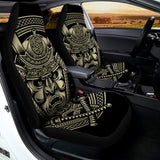Samurai Warrior Mask Print Universal Fit Car Seat Covers 102422