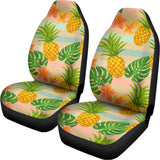 Sand Beach Pineapple Pattern Print Universal Fit Car Seat Covers 102422