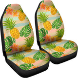 Sand Beach Pineapple Pattern Print Universal Fit Car Seat Covers 102422