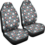 Santa Claus And Friends Pattern Print Universal Fit Car Seat Covers 102422