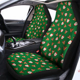 Santa Claus And Reindeer Emoji Print Universal Fit Car Seat Covers 102422