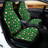 Santa Claus And Reindeer Emoji Print Universal Fit Car Seat Covers 102422