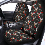 Santa Claus Deer Pattern Print Universal Fit Car Seat Covers 102422