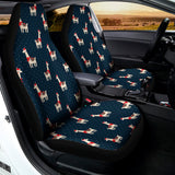 Santa Claus Llama Xmas Pattern Print Universal Fit Car Seat Covers 102422
