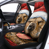 Santa Labrador Retriever Print Universal Fit Car Seat Covers 102422