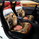 Santa Labrador Retriever Print Universal Fit Car Seat Covers 102422