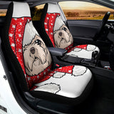 Santa Shih Tzu Print Universal Fit Car Seat Covers 102422