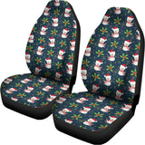 Santa Snowman Pattern Print Universal Fit Car Seat Covers 102422