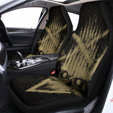 Satanic Pentagram Skull Print Universal Fit Car Seat Covers 102422