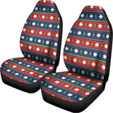 Scandinavian Christmas Pattern Print Universal Fit Car Seat Covers 102422