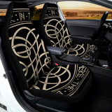Scandinavian Viking Symbol Print Universal Fit Car Seat Covers 102422