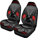 Scary Joker Card Print Universal Fit Car Seat Covers 102422