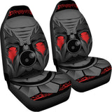 Scary Joker Card Print Universal Fit Car Seat Covers 102422
