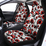 Scary Red Eyeball Pattern Print Universal Fit Car Seat Covers 102422