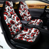 Scary Red Eyeball Pattern Print Universal Fit Car Seat Covers 102422