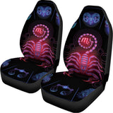 Scorpio And Astrological Signs Print Universal Fit Car Seat Covers 102422