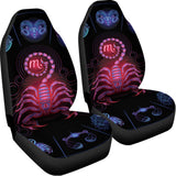 Scorpio And Astrological Signs Print Universal Fit Car Seat Covers 102422