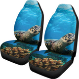 Sea Turtle Underwater Print Universal Fit Car Seat Covers 102422