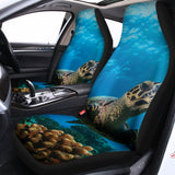 Sea Turtle Underwater Print Universal Fit Car Seat Covers 102422