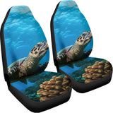 Sea Turtle Underwater Print Universal Fit Car Seat Covers 102422