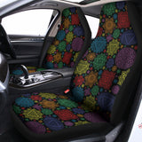 Seven Chakras Flowers Pattern Print Universal Fit Car Seat Covers 102422