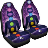Seven Chakras Mandala Print Universal Fit Car Seat Covers 102422