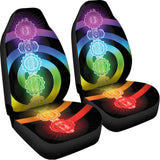 Seven Chakras Rainbow Of Life Print Universal Fit Car Seat Covers 102422