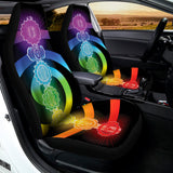 Seven Chakras Rainbow Of Life Print Universal Fit Car Seat Covers 102422