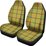 Shamrock Plaid Saint Patrick's Day Print Universal Fit Car Seat Covers 102422