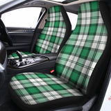 Shamrock St. Patrick's Day Tartan Print Universal Fit Car Seat Covers 102422