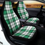 Shamrock St. Patrick's Day Tartan Print Universal Fit Car Seat Covers 102422