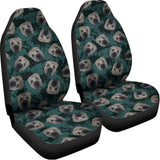 Shar Pei Face Pattern Print Universal Fit Car Seat Covers 102422