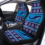 Shark Knitted Pattern Print Universal Fit Car Seat Covers 102422