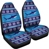 Shark Knitted Pattern Print Universal Fit Car Seat Covers 102422