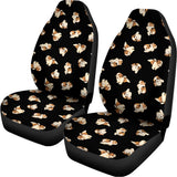 Shih Tzu Puppy Pattern Print Universal Fit Car Seat Covers 102422