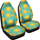 Shiny Sun Pattern Print Universal Fit Car Seat Covers 102422
