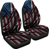Silky American Flag Patriotic Universal Fit Car Seat Covers 102422