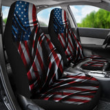 Silky American Flag Patriotic Universal Fit Car Seat Covers 102422