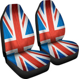 Silky Union Jack British Flag Print Universal Fit Car Seat Covers 102422