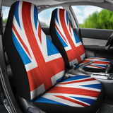 Silky Union Jack British Flag Print Universal Fit Car Seat Covers 102422
