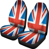 Silky Union Jack British Flag Print Universal Fit Car Seat Covers 102422