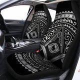 Silver And Black All Seeing Eye Print Universal Fit Car Seat Covers 102422