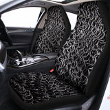 Silver Chainmail Print Universal Fit Car Seat Covers 102422