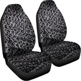 Silver Chainmail Print Universal Fit Car Seat Covers 102422