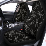 Silver Dragonfly Pattern Print Universal Fit Car Seat Covers 102422