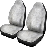Silver Grey Marble Print Universal Fit Car Seat Covers 102422