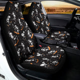 Skateboarding Skeleton Pattern Print Universal Fit Car Seat Covers 102422